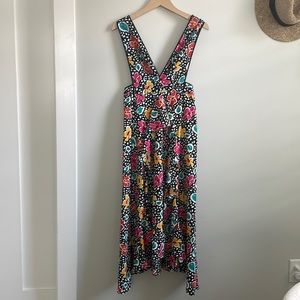 Topshop MIDI Floral Dress - Size 6